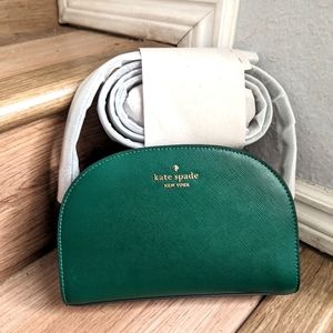 Kate Spade Perry Saffiano Leather Deep Jade Dome Crossbody Bag K8697 $279